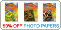 50% off Projet photo papers when buying ink