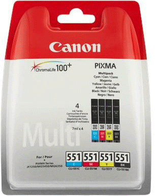 Canon Canon Pixma IP7240 Canon OE CLI-551BK/C/M/Y