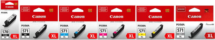 Canon Canon Pixma TS9050 Canon OE PGI-570PGBKXL + OE CLI-571BK/C/M/Y/GYXL