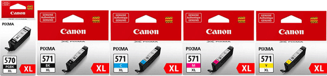 Canon Canon Pixma MG7753 Canon OE PGI-570PGBKXL + OE CLI-571BK/C/M/YXL