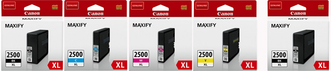 Canon Canon Original Cartridges Canon OE PGI-2500XLBK/C/M/Y+BK