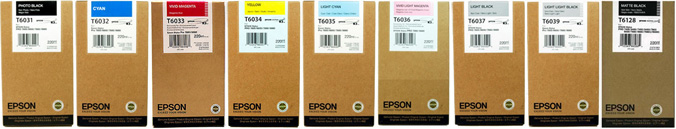 Epson Stylus Pro 9880 Original T6031-T6128 SET