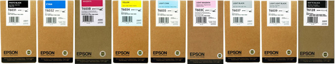 Epson Stylus Pro 9800 Original T6031-T6128 SET