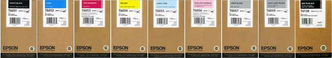 Epson Stylus Pro 4880 Original T6051-T6138 SET