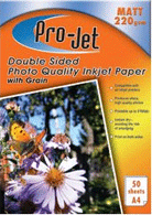 Photo Paper 50% Off Pro Jet Photo Papers PJ-DSMG220-50