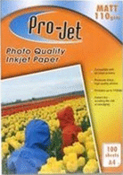 Photo Paper 50% Off Pro Jet Photo Papers PJ-M110-100