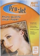 Photo Paper 50% Off Pro Jet Photo Papers PJ-M130-100