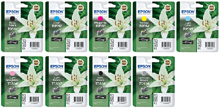 Epson T0591 - T0599 Original T0591-T0599 COMPLETE SET