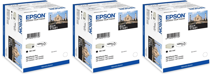 Epson WorkForcePro WP-M4095DN OE T7441 TRIPLE PACK