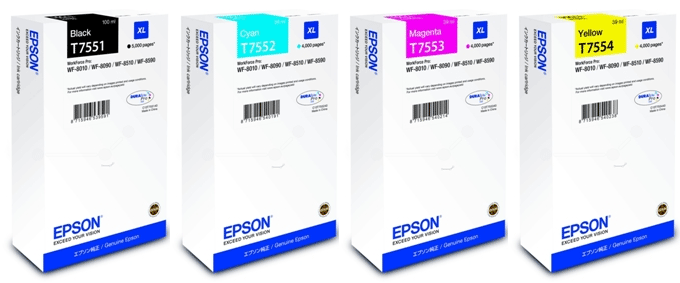 Epson WorkForcePro WF-8090DW OE T7551-T7554 MULTIPACK