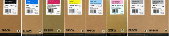 T6021-T6029 Epson Original 8 Set