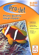 Pro Jet 6X4 240Gsm 20 sheets