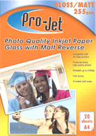 Pro Jet A4 255Gsm 20 sheets